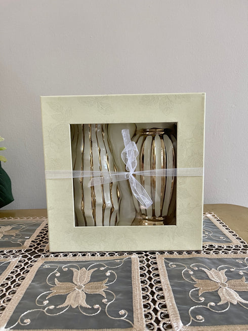 Adore the Decor™ 2 Piece Ceramic Lined Vase Set - 7"